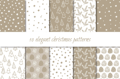 Elegant Christmas patterns