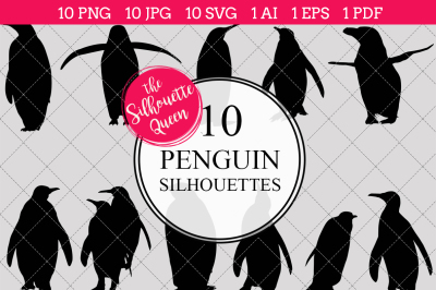 Penguin Silhouette Vector