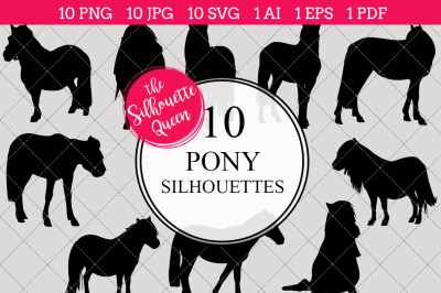 Pony Silhouette Vector