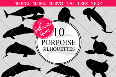 Porpoise Silhouette Vector