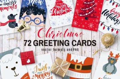 72 Christmas Cards