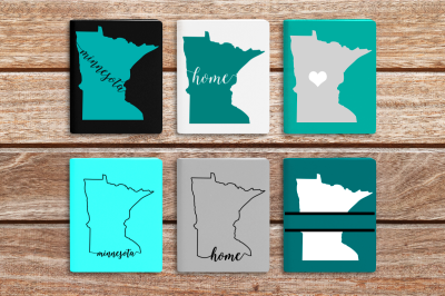 State of Minnesota Set | SVG | PNG | DXF