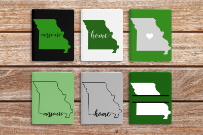 State of Missouri Set | SVG | PNG | DXF