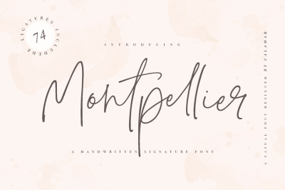 Montpellier | Signature Font