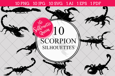 Scorpion  Silhouette Vectors