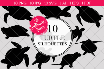 Turtle Silhouette Vector