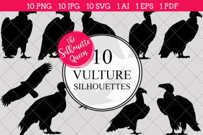 Vulture  Silhouette Vector