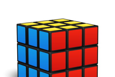 Cube toy puzzle vector illustration