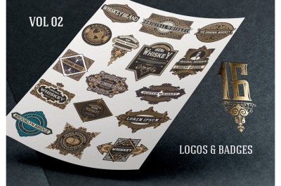 16 Ornamental Logos and Badges 
