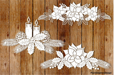 Christmas Decorative Elements 3 SVG files.