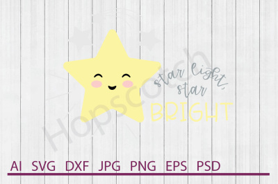 Star SVG, Star DXF, Cuttable File