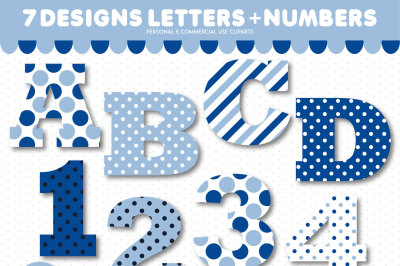 Alphabet clipart and numbers clipart, AL-142