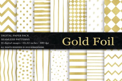 Gold Digital Paper, Gold Background