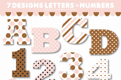 Alphabet clipart and numbers clipart, AL-146