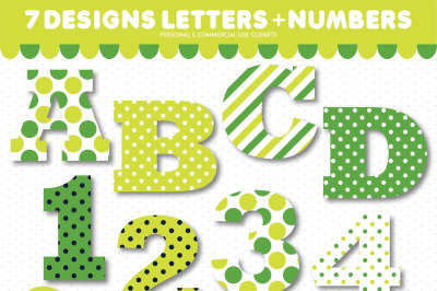 Alphabet clipart and numbers clipart, AL-162