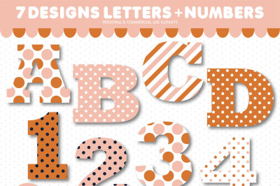 Alphabet clipart and numbers clipart, AL-168