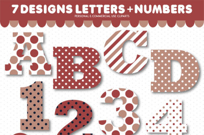 Alphabet clipart and numbers clipart, AL-172