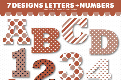 Alphabet clipart and numbers clipart, AL-174