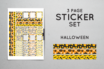 Planner Sticker Set - Halloween