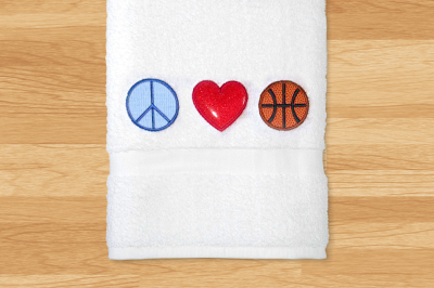 Peace Love Basketball | Applique Embroidery