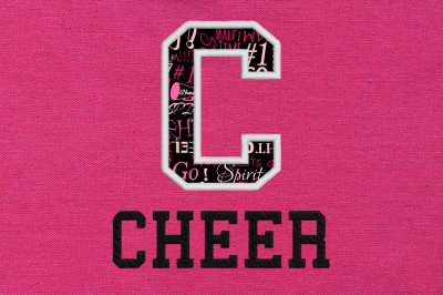 C for Cheer | Applique Embroidery