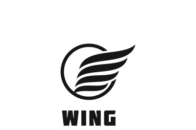 Business wing logo vector icon