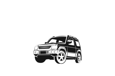 SUV car vector icon