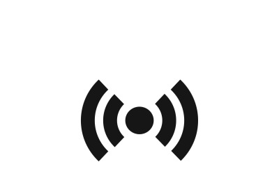 Wi-fi wireless signal spot symbol vector icon