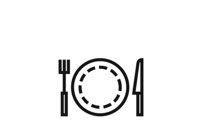 Food or luncheon vector icon