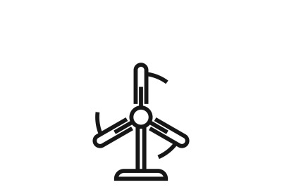 Fun or cooling airflow vector icon