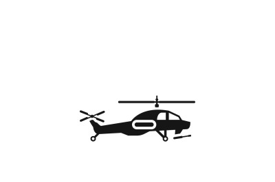 Helicopter vector icon