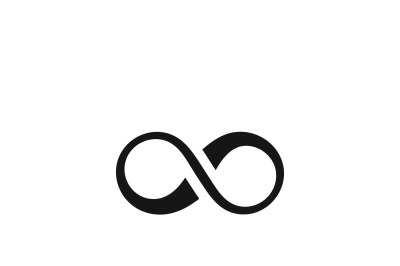 Infinity symbol or cycle eternity vector icon