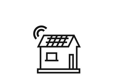 Smart home vector icon