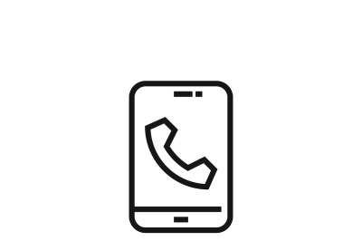 Phone call glyphs or telephone ringtone vector icon