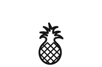 Pineapple sweet exotic dessert vector icon