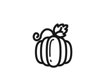 Pumpkin for thanksgiving or gourd vector icon