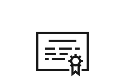 Certificate or seal document vector icon