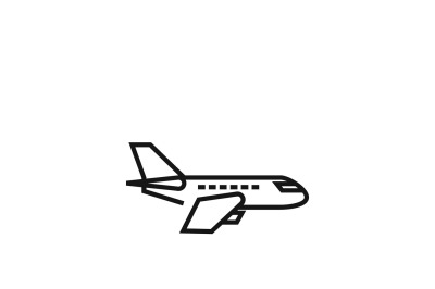 Air plane pictogram&2C; jet or aeroplane vector icon