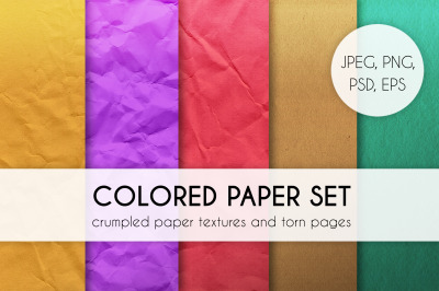 Colored paper set