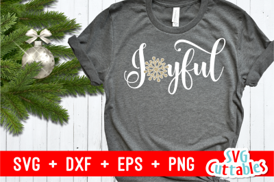 Joyful | Christmas Cut File