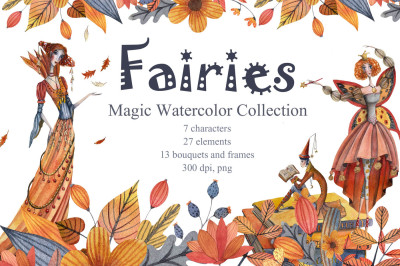 Fairies. Magic Watercolor Collection