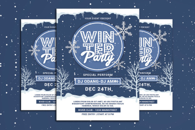 Winter Party Flyer