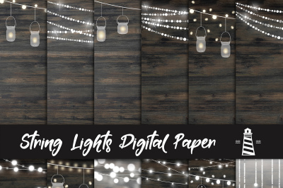 String Lights Digital Paper