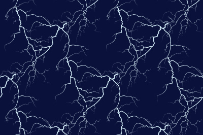 White vector lightning seamless background