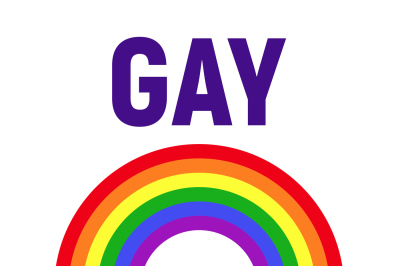 Vector gay pride LGBT rights card