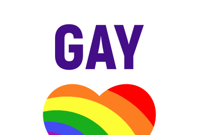 Vector gay pride LGBT rights card