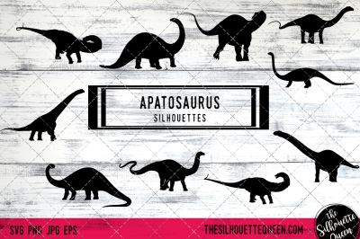 Apatosaurus  Vector Silhouettes