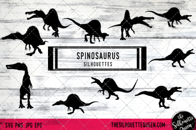 Spinosaurus Vector Silhouettes