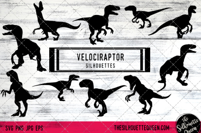 Velociraptor Vector Silhouettes