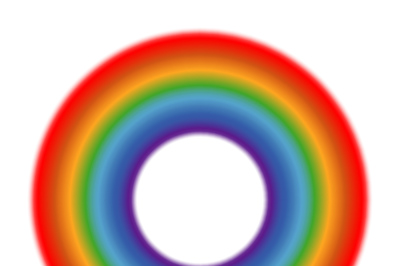 Vector circle rainbow white background